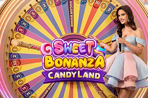 Sweet Bonanza CandyLand slot logo by Pragmatic Play at Nine Casino